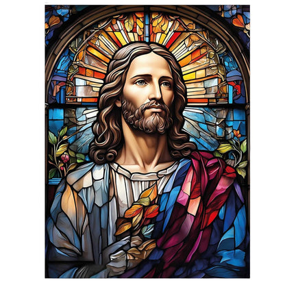 Cuadro Metálico Cristo Vitral