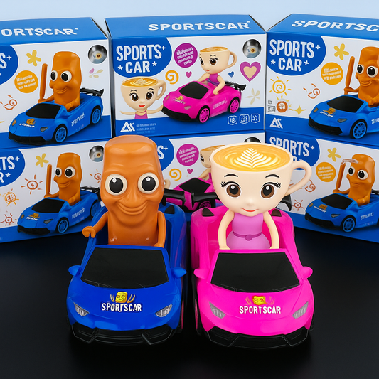 🚗 Carrito Bailarín de tung tung sahur y balerina capuchina 🎶